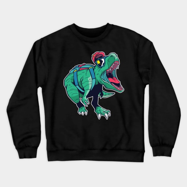 dinosaur back to school Crewneck Sweatshirt by Midoart